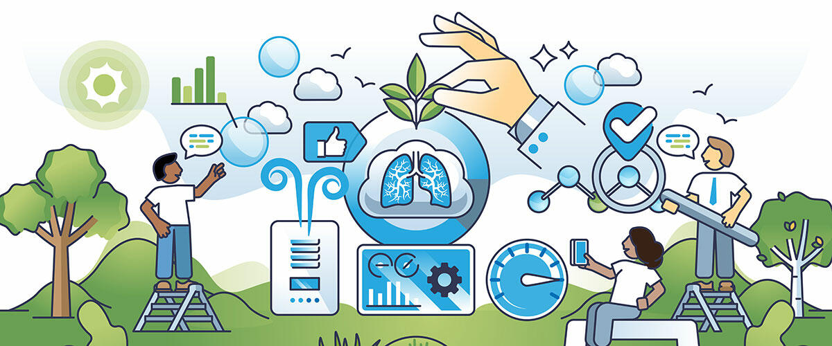 Air quality testing and pollution level monitoring 