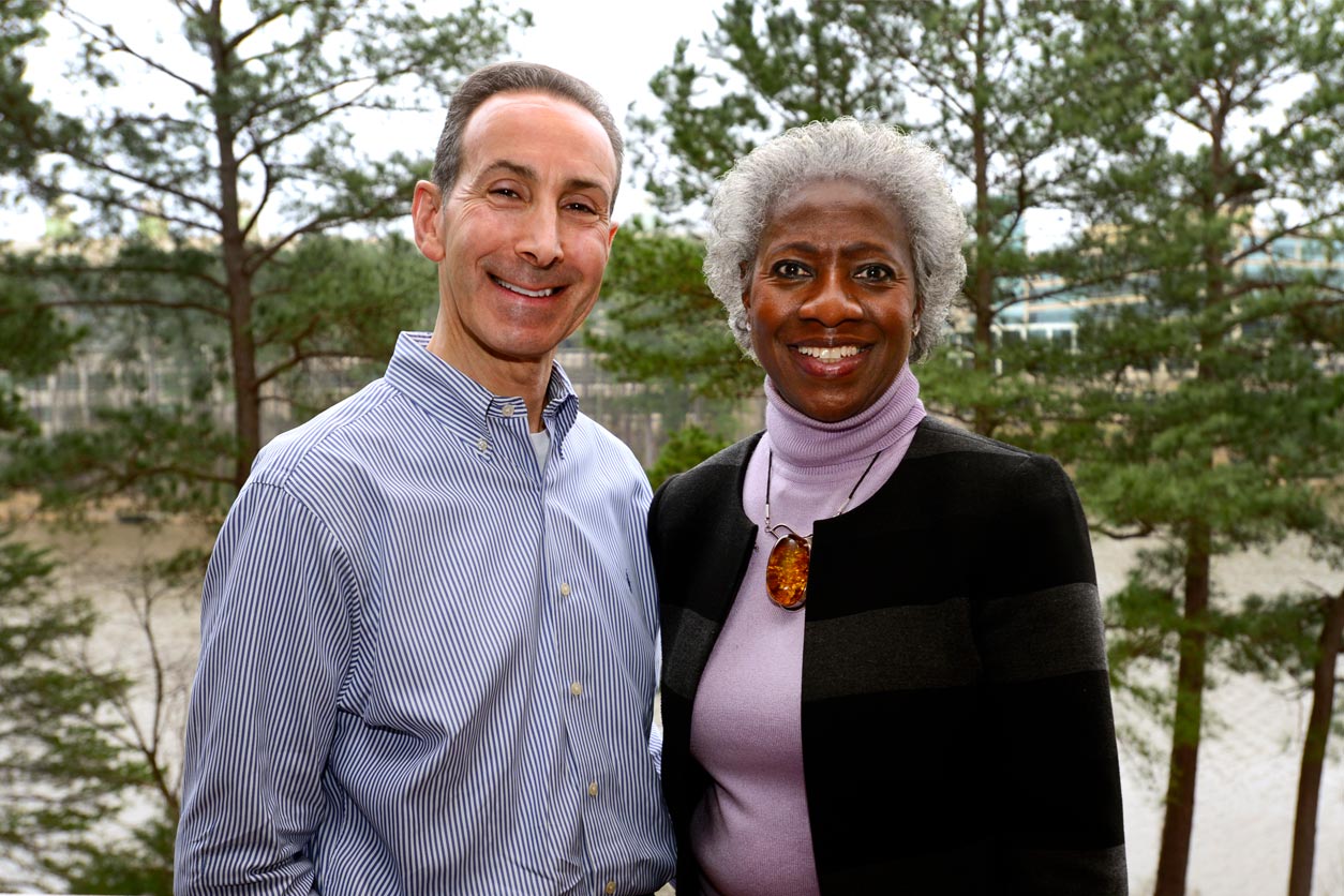 Darryl Zeldin, M.D., and Hannah Valantine, M.D.