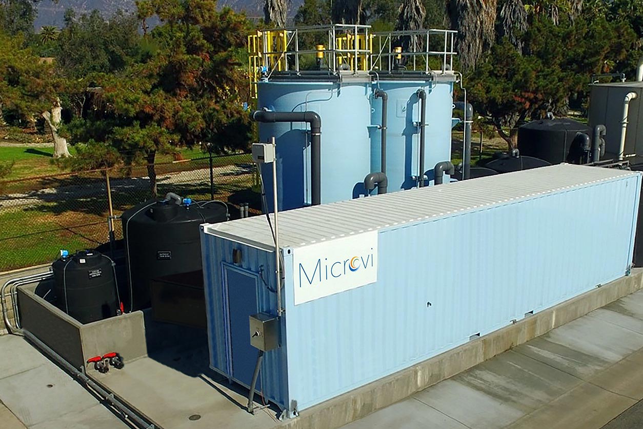 Microvi Biotechnologies, Inc., water treatment facility in CA