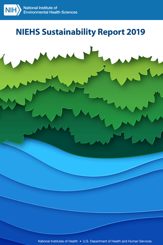 NIEHS SUstainability Report 2019 cover image