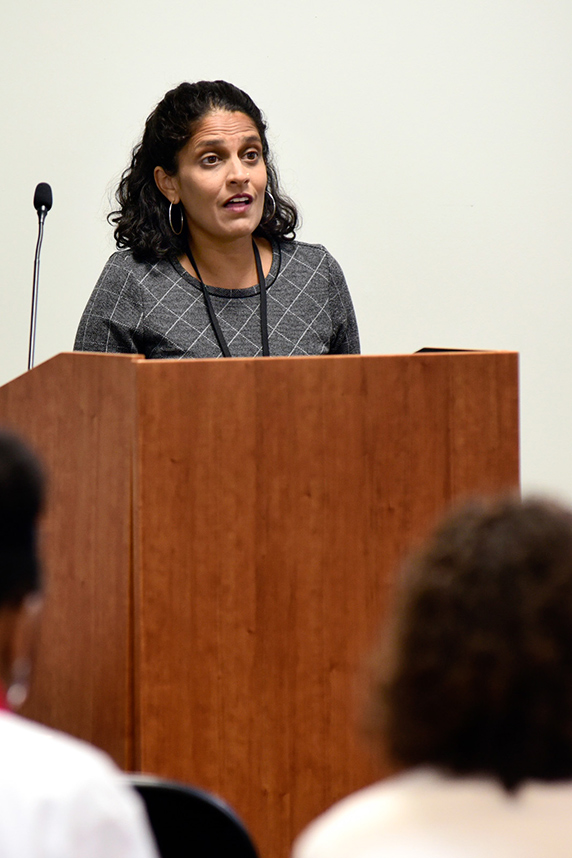 Ami Zota, Sc.D. at podium