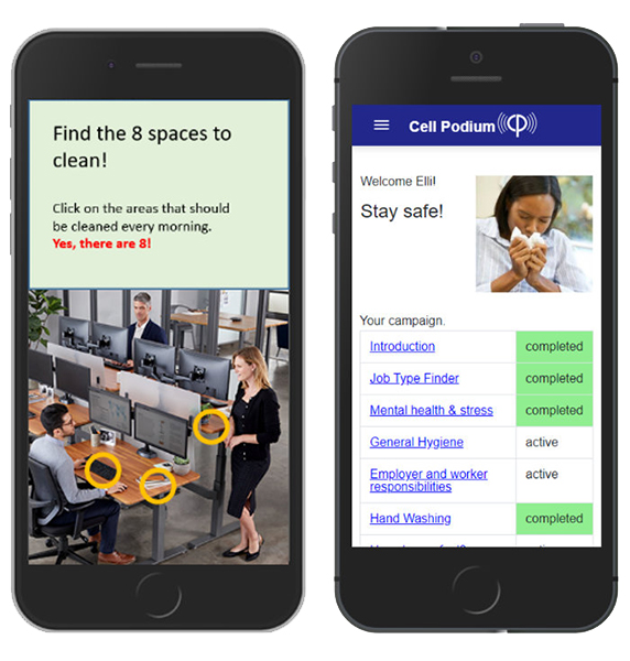 AFB-UAB simulation module on mobile phones