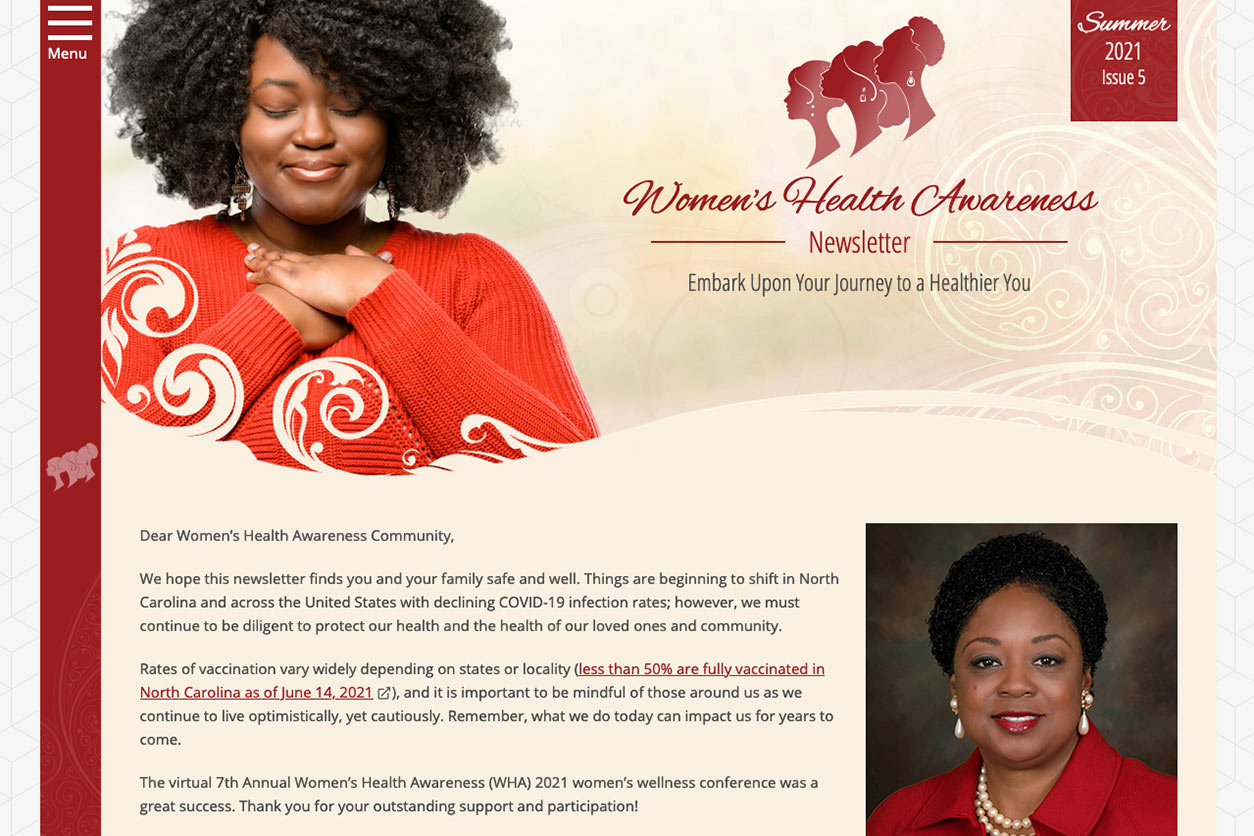 Women’s Health Awareness newsletter, Summer 2021 Issue 5