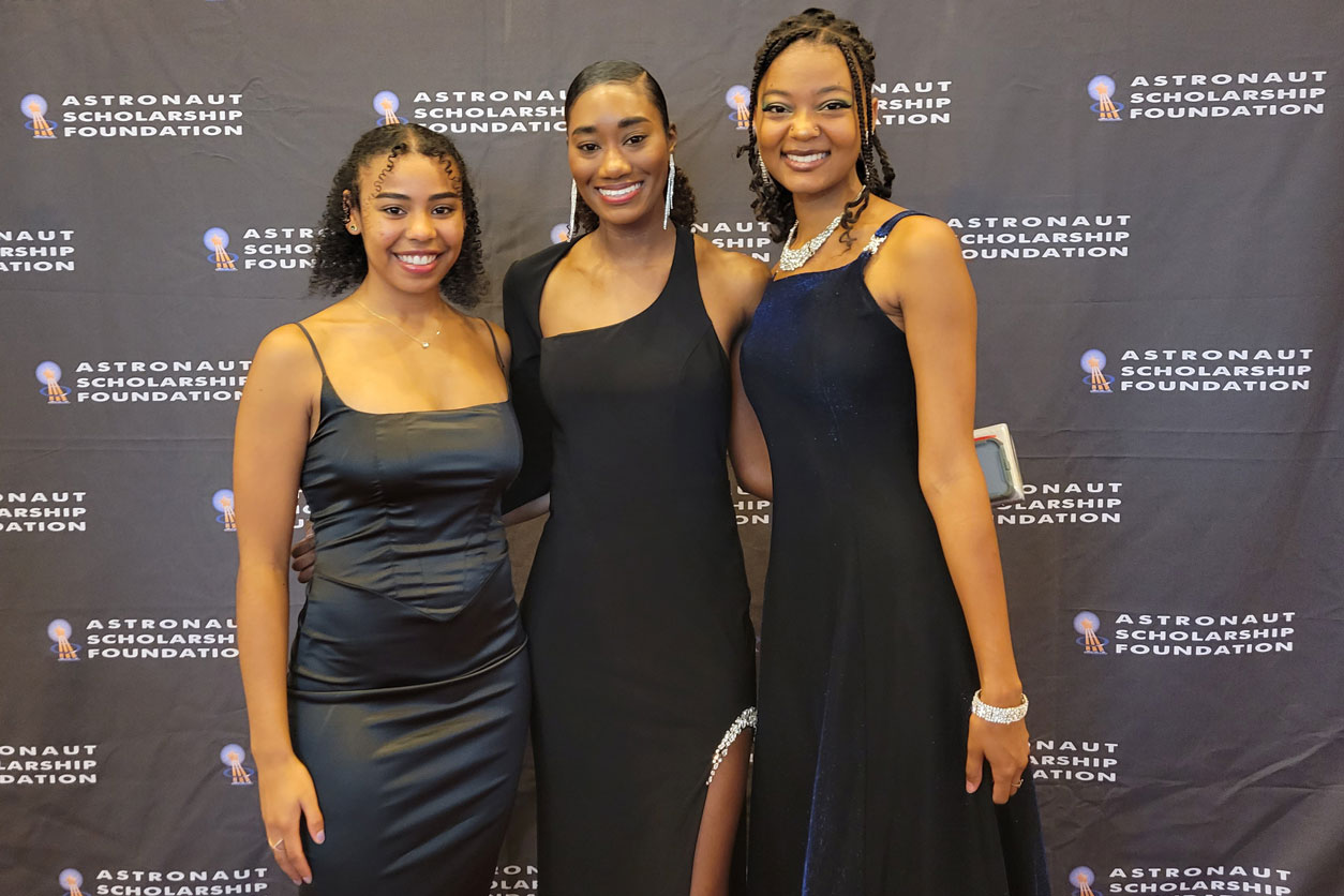 Kathleen Bostick (left), Tanae Lewis (center), and Sarai Rankin (right)