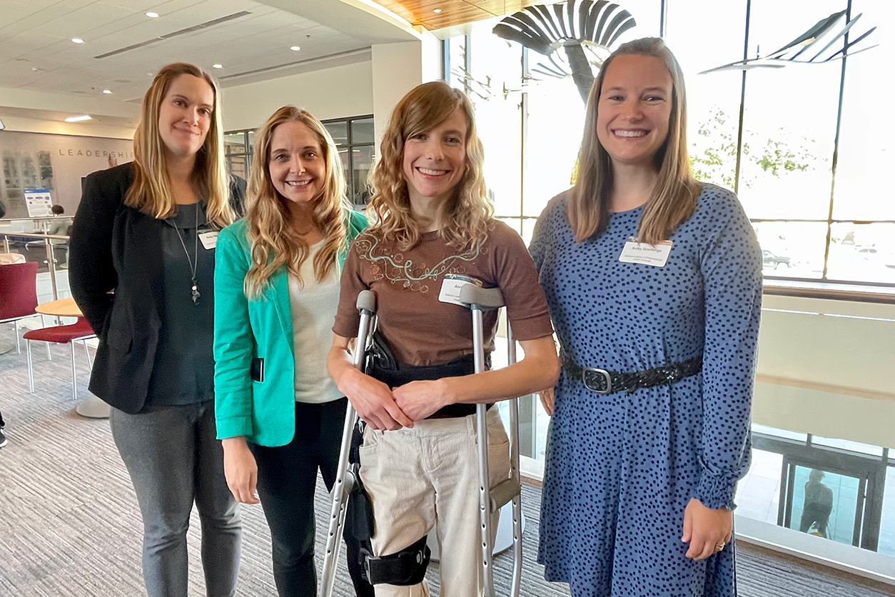 From left to right, NIEHS’ Kelly Shipkowski, Ph.D.; Kristen Ryan, Ph.D.; Anna Kreutz, Ph.D., and Anika Dzierlenga, Ph.D.