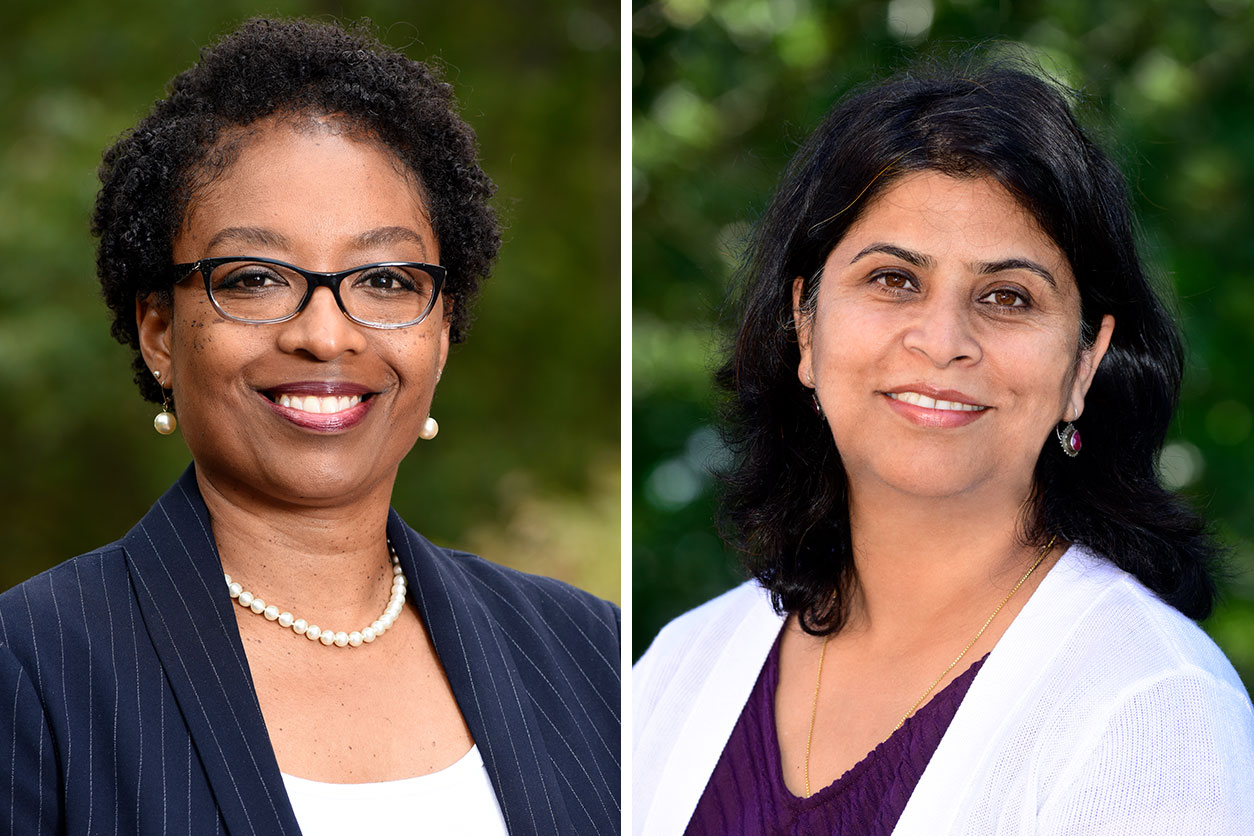 Ericka Reid (left) and Suchandra Bhattacharjee (right)