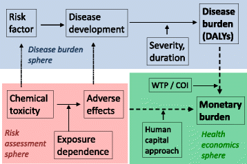 costs of exposure-dependent adverse effects