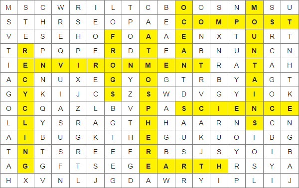 Hidden Words Answer