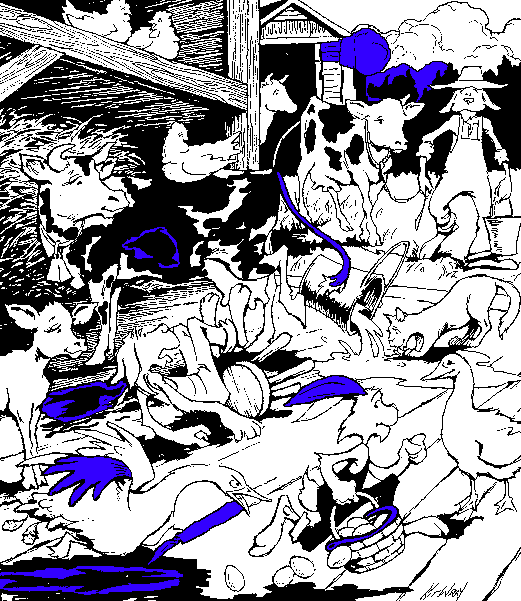 At the Farm hidden pictures answers in color