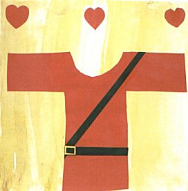 A car seat belt buckled up.