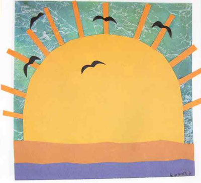 The sun rose.