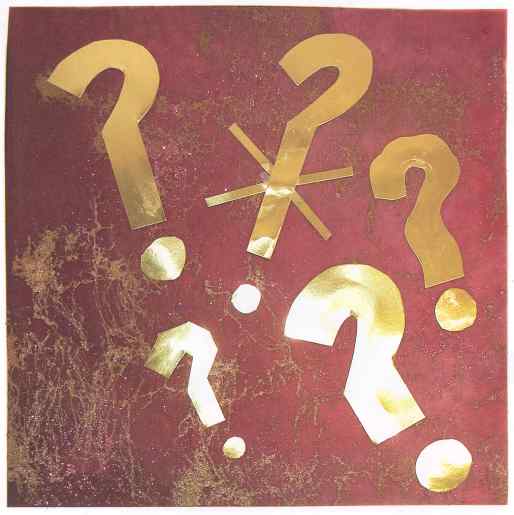 Question marks in the air.