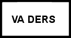 the letters v a, followed by a gap, and then the letters d e r s