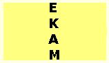 e over k over a over m