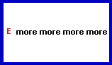 a red E followed by the words more, more, more, more
