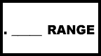 a period, followed by a blank space and the word range
