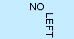NO across the top, left running down at the end of NO