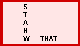S T A H W written in a column next to the word that