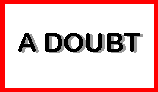 d o u b t written with shadows behind it