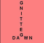 g e t t i n g running up in a column in the middle of d a and w n