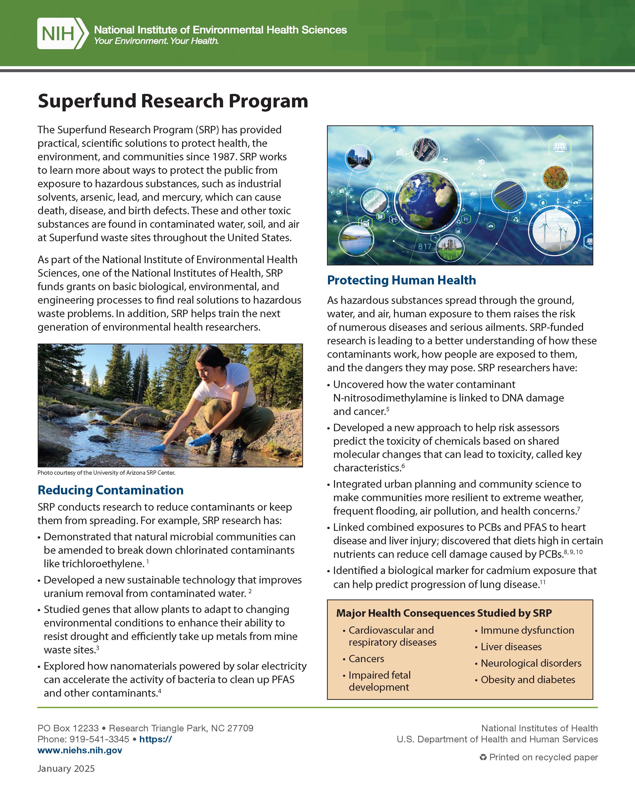 Superfund Research Program Cover